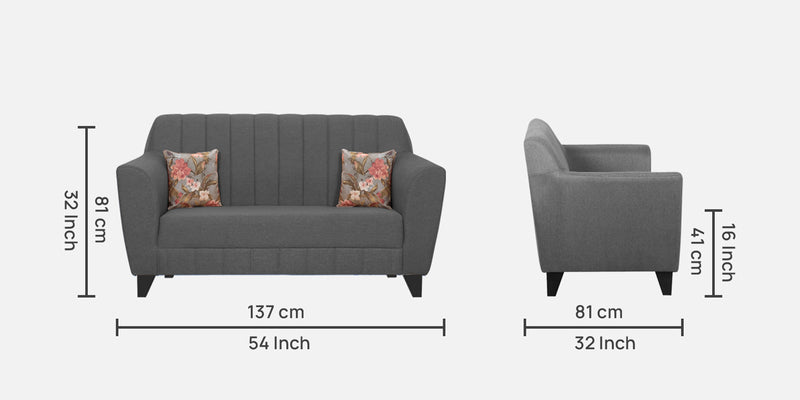 Java Comfortable and Luxurious soft Fabric 2 Seater Sofas