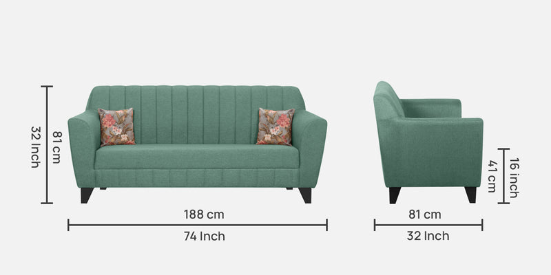 Java Comfortable and Luxurious soft Fabric 3 Seater Sofas