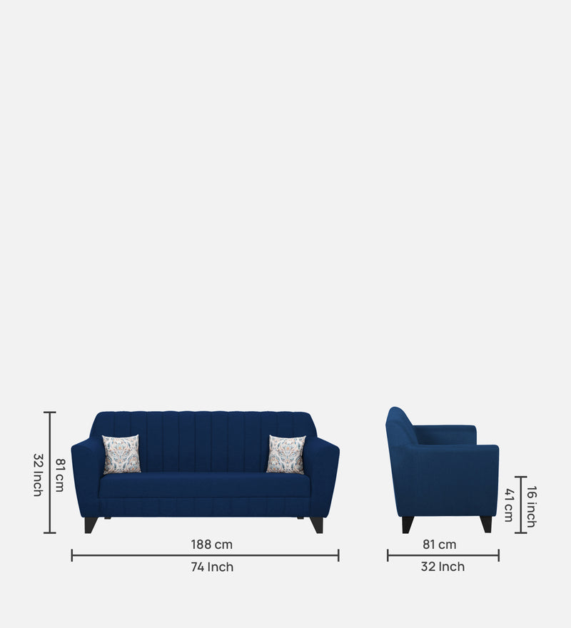 Java Comfortable and Luxurious soft Fabric 3 Seater Sofas