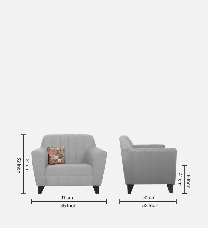 Java Comfortable and Luxurious soft Fabric 1 seater Sofas