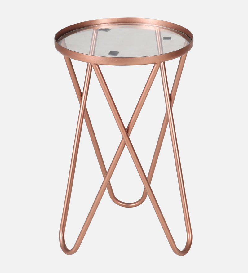 Kelso Iron Side Table In Coper Colour