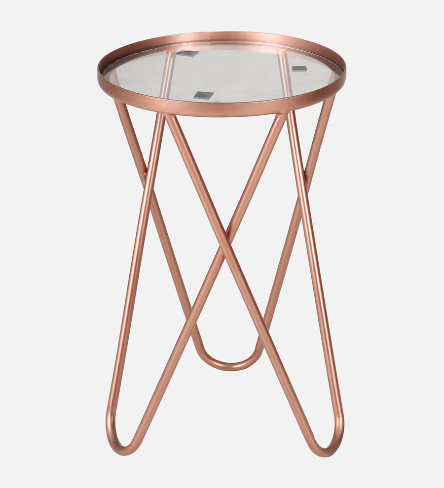 Kelso Iron Side Table In Coper Colour
