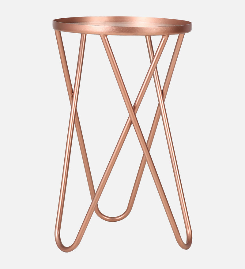 Kelso Iron Side Table In Coper Colour