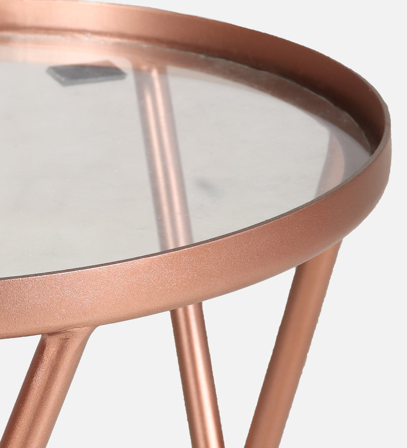 Kelso Iron Side Table In Coper Colour