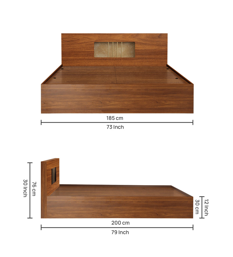 Kyoto Engineered Wood Double Bed