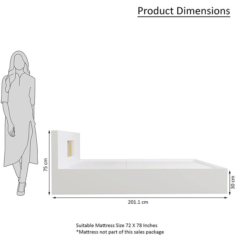 Kyoto Engineered Wood Double Bed