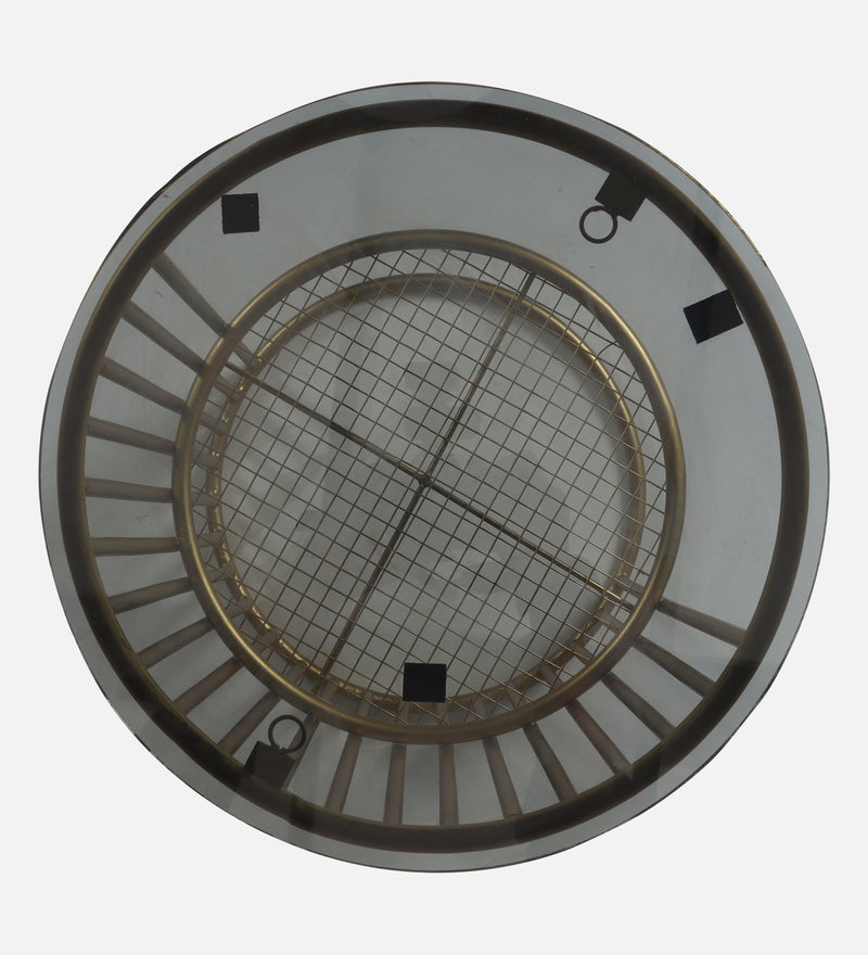 Lucca Iron Side Table In Golden Colour