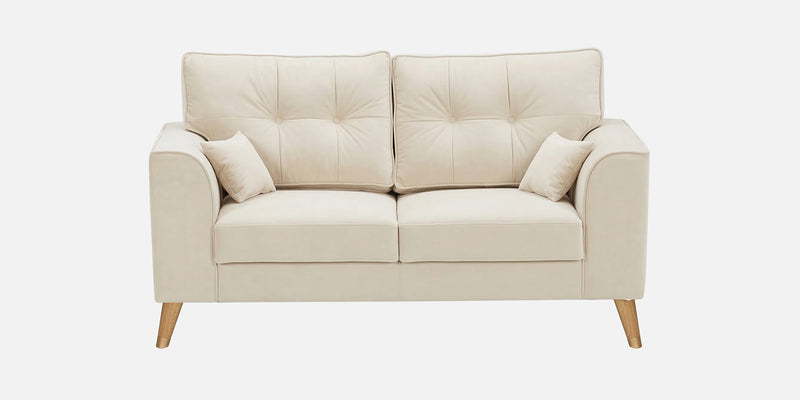 Opera Luxury Velvet Fabric 2 seater Sofa in Camel Beige Colour