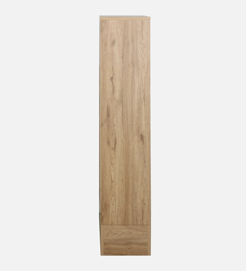 Opera Luxury Book Shelf In Light Walnut & Frosty White Colour