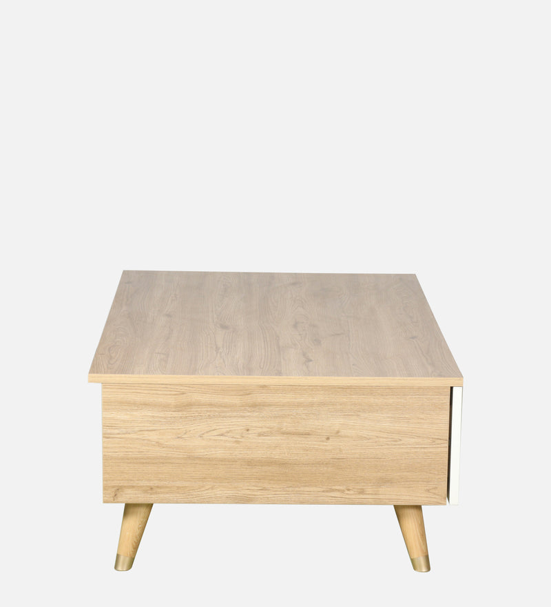 Opera Luxury Coffee Table In Light Walnut & Frosty White Colour