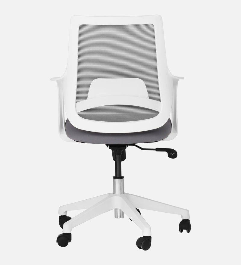 Opera Luxury Medium Back Office Chair In White Color