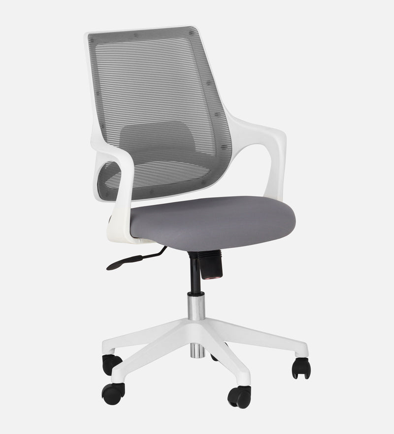 Opera Luxury Medium Back Office Chair In White Color