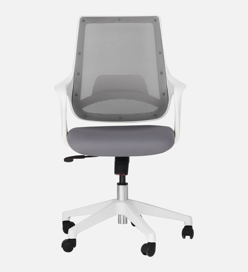 Opera Luxury Medium Back Office Chair In White Color