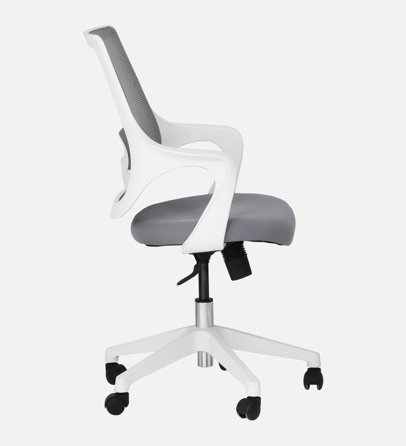 Opera Luxury Medium Back Office Chair In White Color