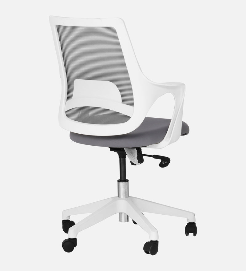 Opera Luxury Medium Back Office Chair In White Color