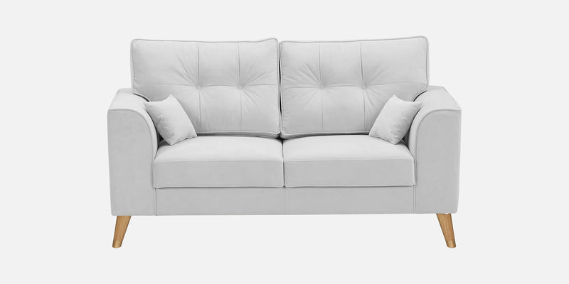 Opera Luxury Velvet Fabric 2 seater Sofa in Grey Colour