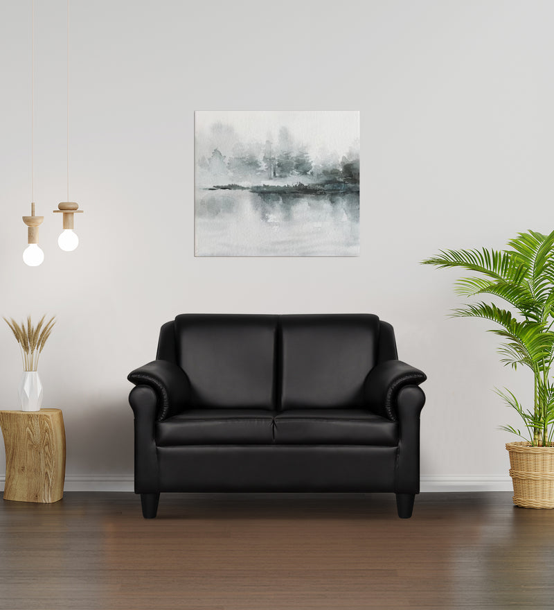 Madison leatherette and Fabric 2 seater Sofa