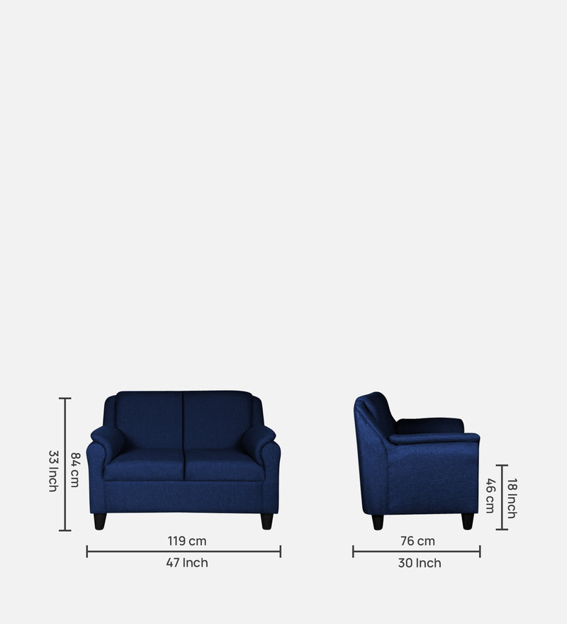 Madison leatherette and Fabric 2 seater Sofa