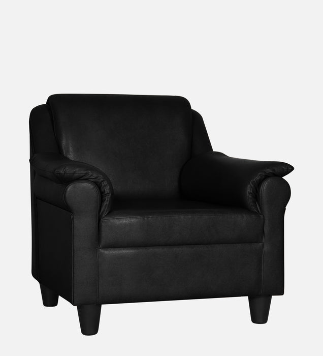 Madison leatherette and Fabric 1 seater Sofa