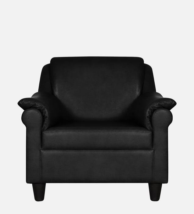 Madison leatherette and Fabric 1 seater Sofa