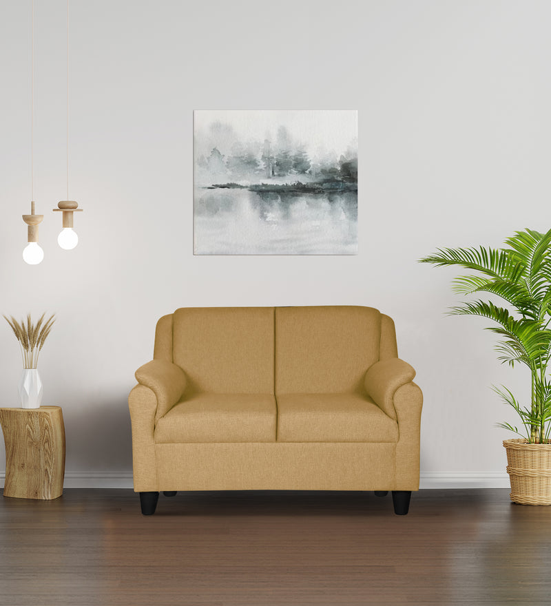 Madison leatherette and Fabric 2 seater Sofa