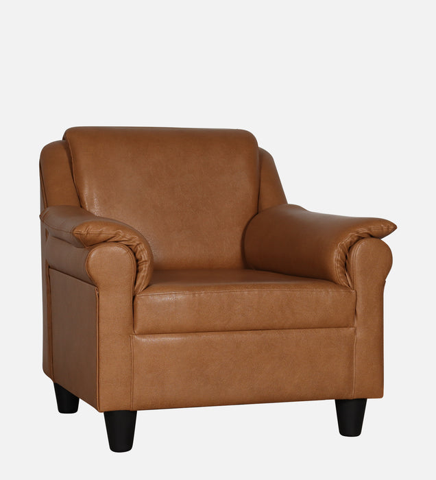 Madison leatherette and Fabric 1 seater Sofa