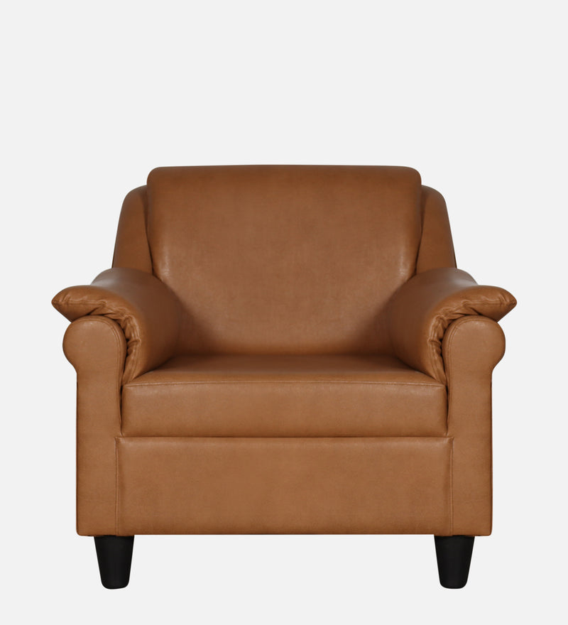Madison leatherette and Fabric 1 seater Sofa