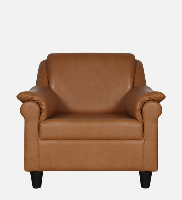 Madison leatherette and Fabric 1 seater Sofa