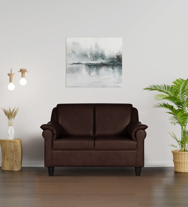 Madison leatherette and Fabric 2 seater Sofa