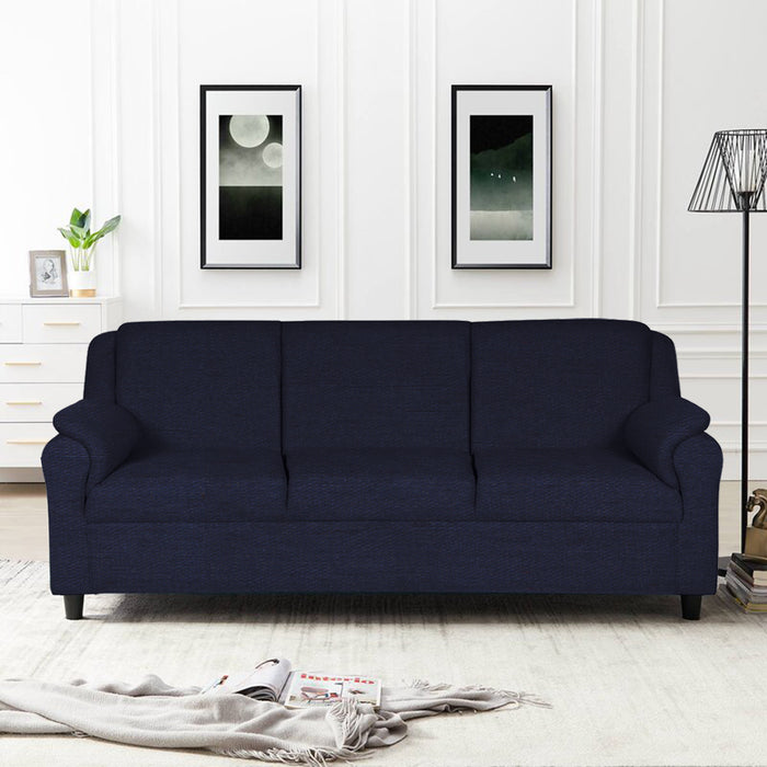 Madison leatherette and Fabric 3 seater Sofa