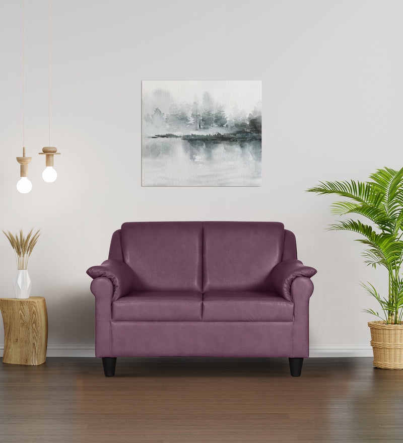 Madison leatherette and Fabric 2 seater Sofa