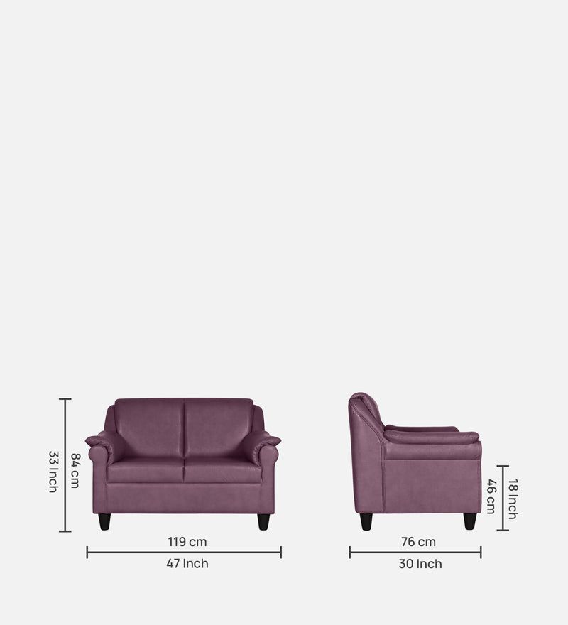 Madison leatherette and Fabric 2 seater Sofa