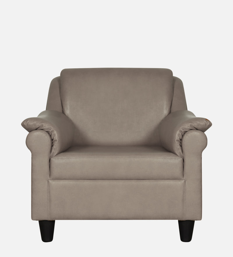 Madison leatherette and Fabric 1 seater Sofa