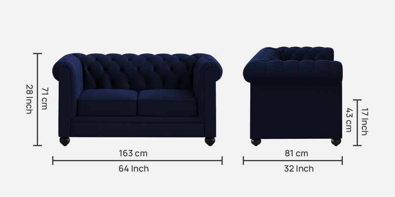 Manchester Fabric 2 Seater Sofa