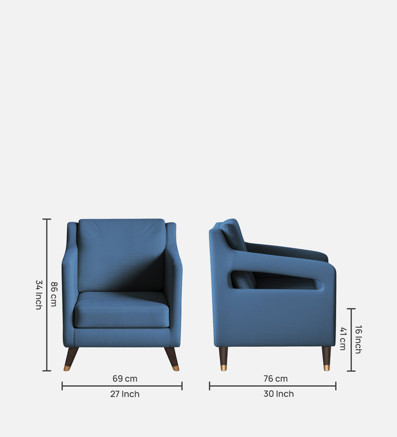 Mario Velvet Wing Chair