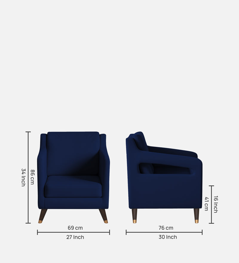 Mario Velvet Wing Chair