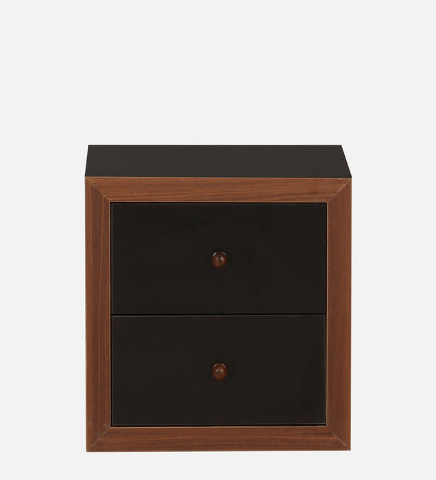 Matrix Bed Side Table Classic Plank Walnut & Wenge Colour
