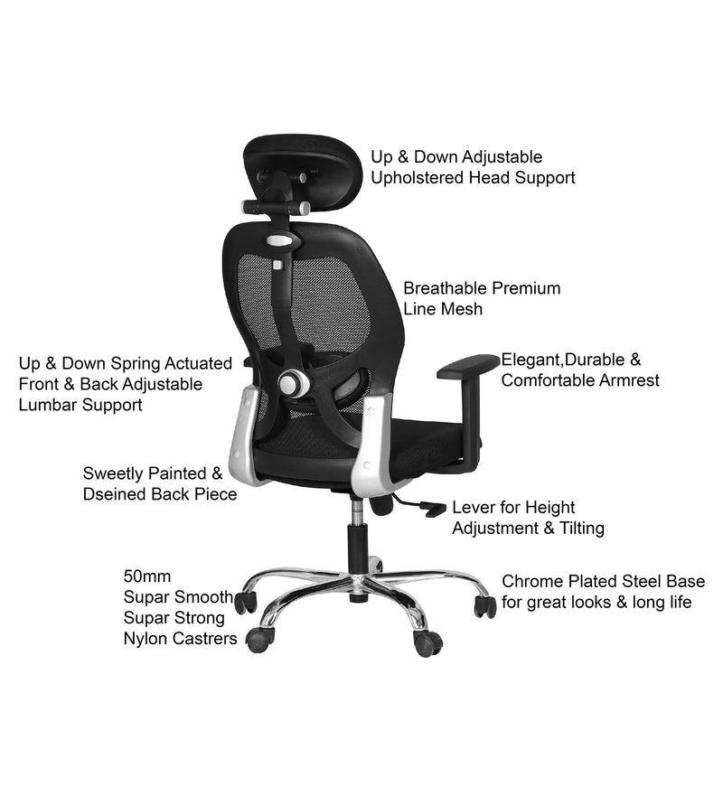 Matrix Torin High Back Office Chair In Black Colour