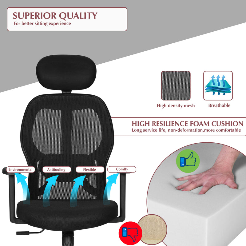 Matrix Torin High Back Office Chair In Black Colour