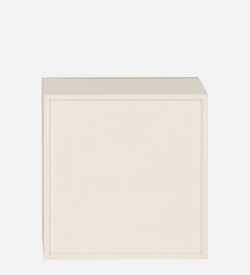 Matrix BedSide Table Urban Teak & Frosty White Colour