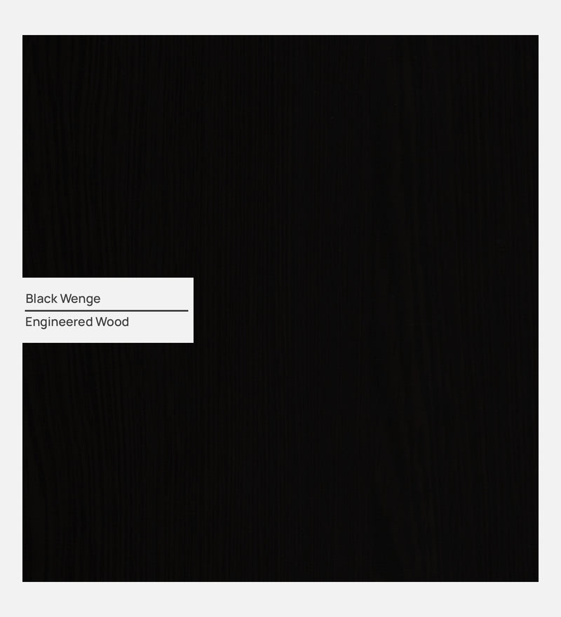 Maya 2 Door Wardrobe With Mirror In Black Wenge Colour