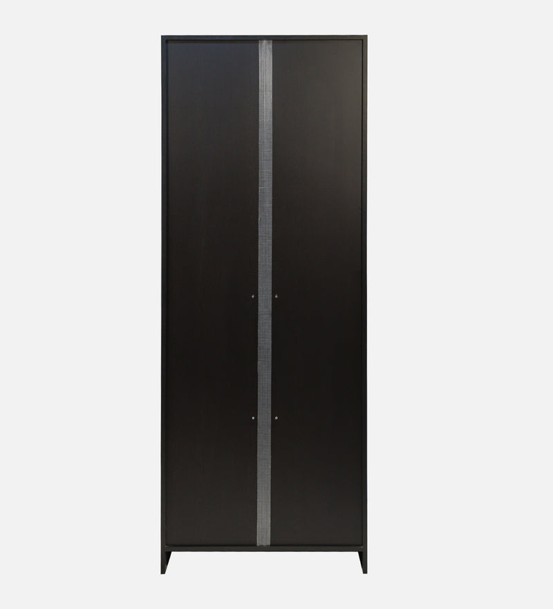 Maya 2 Door Wardrobe With Mirror In Black Wenge Colour