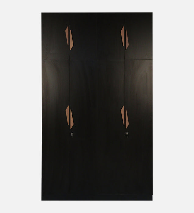 Maya 4 Door Wardrobe With Loft In Black Wenge Colour