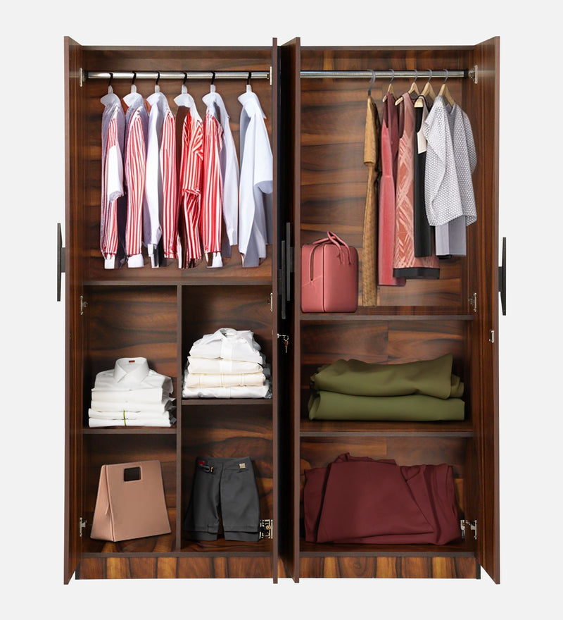 Maya 4 Door Wardrobe In Vintage Sheesham Colour