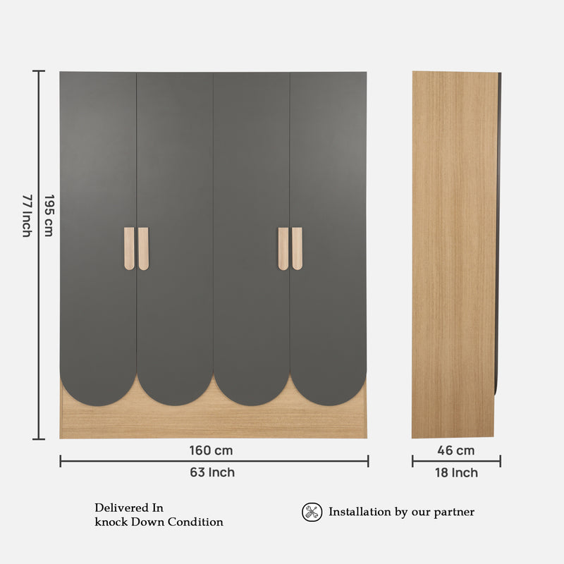 Enhance Your Home with the Trevi Mustang Luxury 4 Door Wardrobe