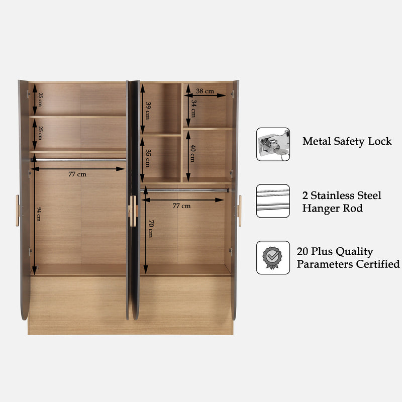 Enhance Your Home with the Trevi Mustang Luxury 4 Door Wardrobe