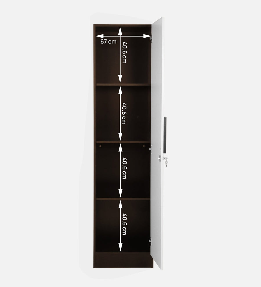 Trevi Mustang Wardrobe 1 Door Wardrobe- Hot Wenge & White