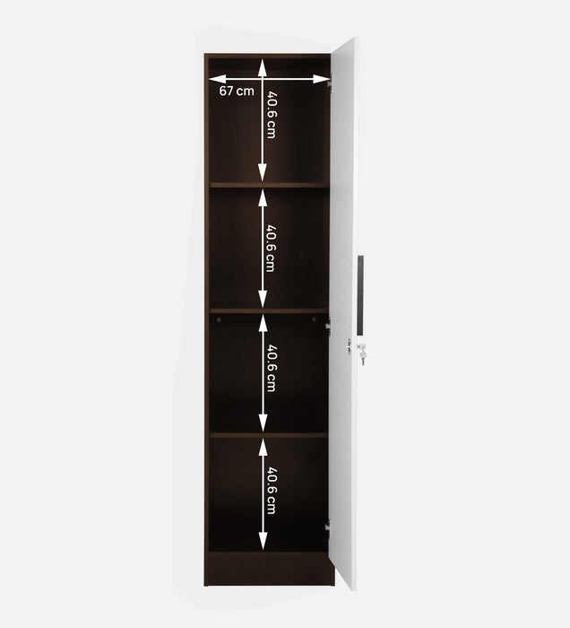 Trevi Mustang Wardrobe 1 Door Wardrobe- Hot Wenge & White