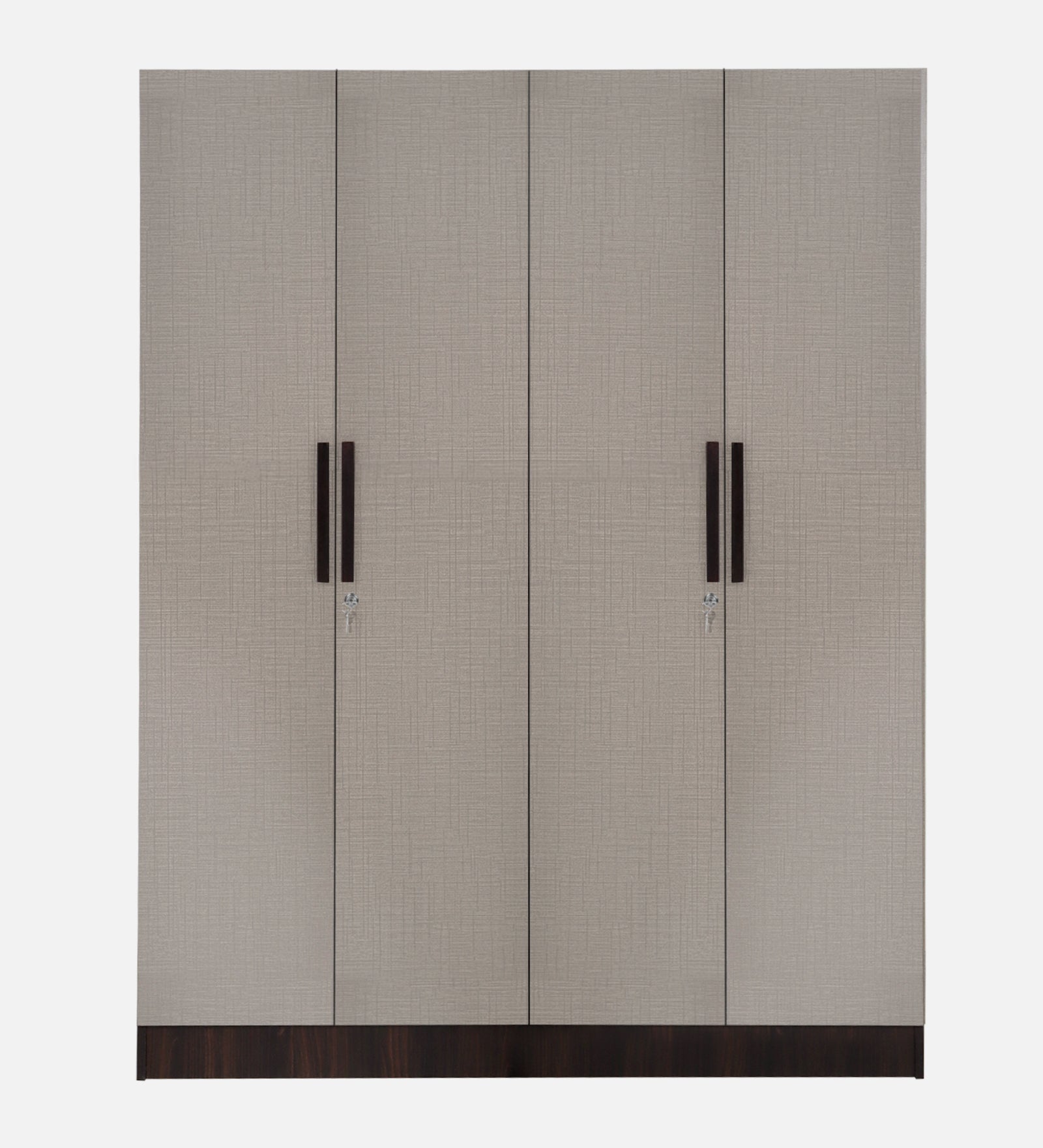 Tokyo Sleepover Club ガラス扉付き ダークブラウン Trevi Mustang 4 Door Wardrobe- Dark Maple & Hazel Cambric — TREVI