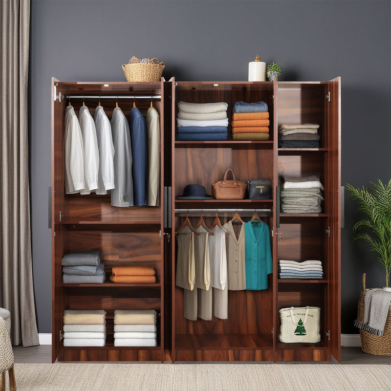 Mustang 5 Door wardrobe in Vintage Sheesham Colour